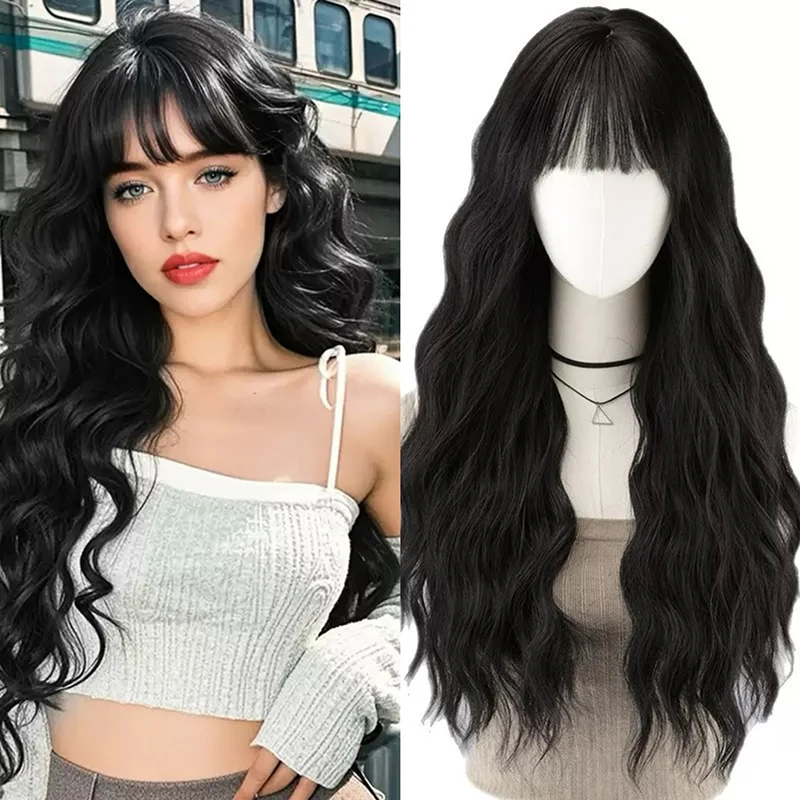 Women'S Accessories Clothing - Wig rambut keriting panjang sintetis untuk