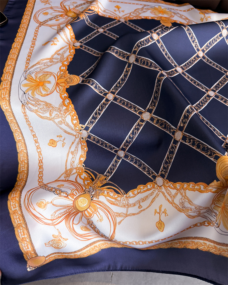 Syal Sutra Persegi Motif Ranta - Silk Scarf Square ulasan dan harga