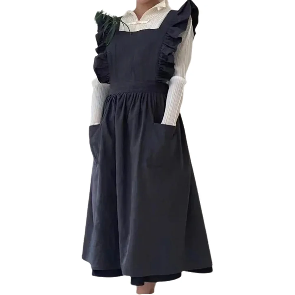 1 Buah Celemek Antik Linen Kat - Women Kitchen Accessories ulasan dan harga