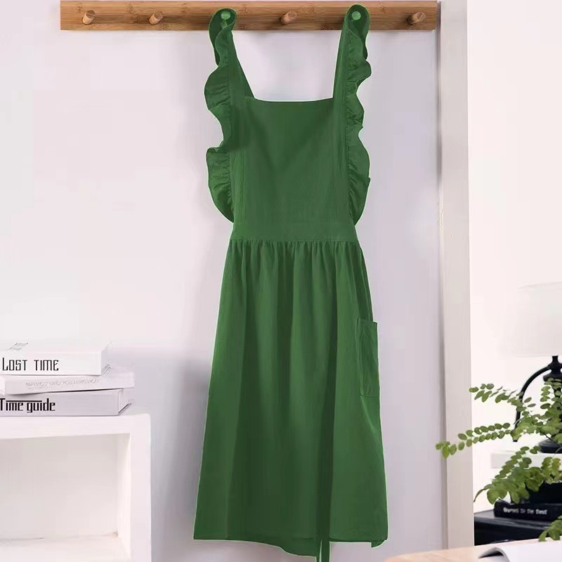 1 Buah Celemek Antik Linen Kat - Women Kitchen Accessories ulasan dan harga