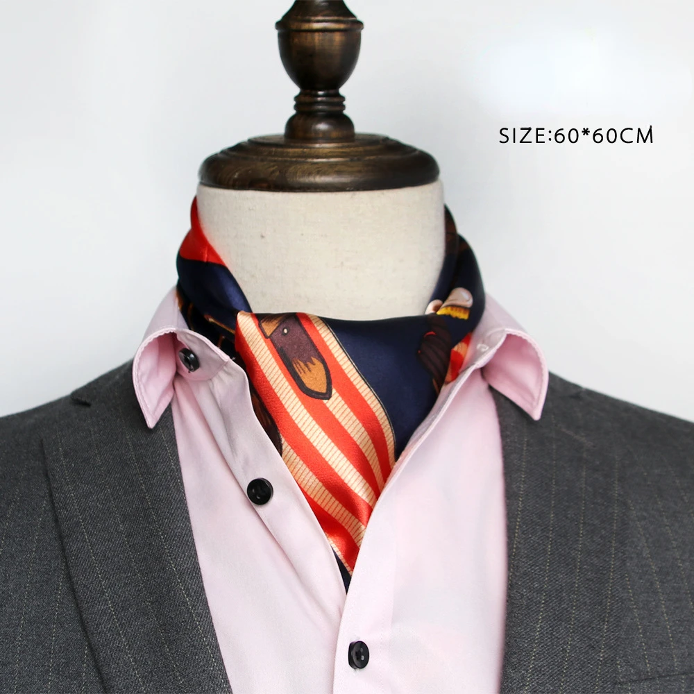 Syal sutra pria Inggris syal s - Silk Scarf Square ulasan dan harga