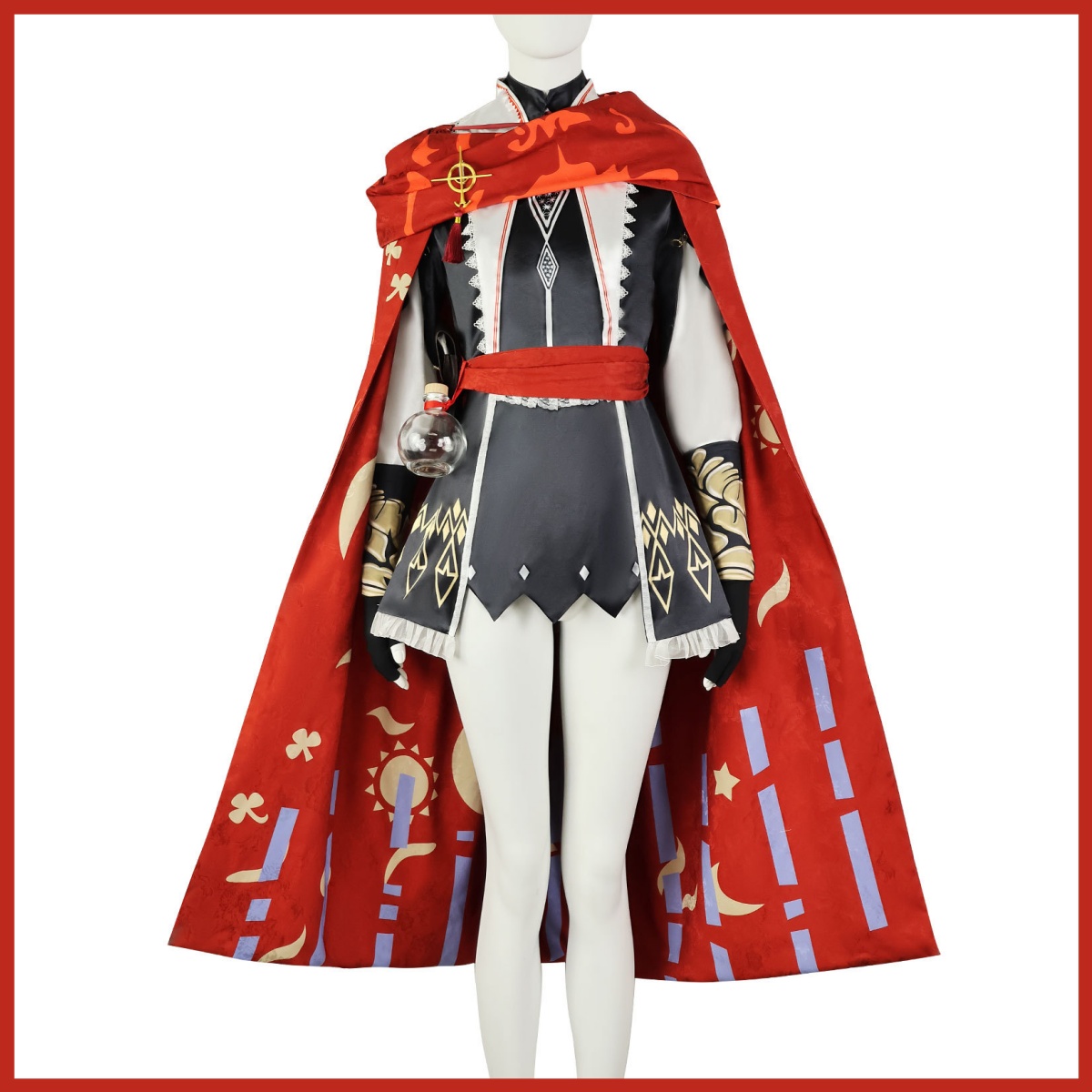 Kostum Cosplay Game Arknights  - Women'S Red Accessories ulasan dan harga